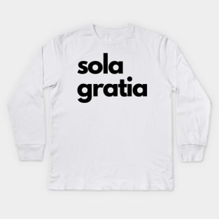 sola gratia Kids Long Sleeve T-Shirt